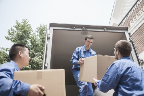 House removals planning in Elmpark with moving boxes and checklist