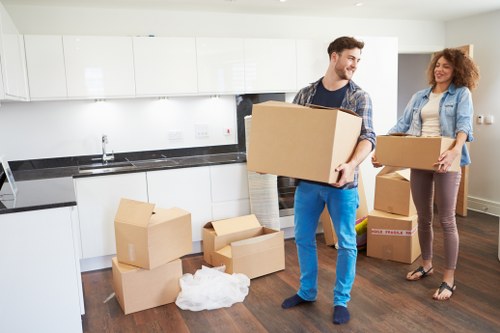 Tidying and safe stacking practices in a storage area