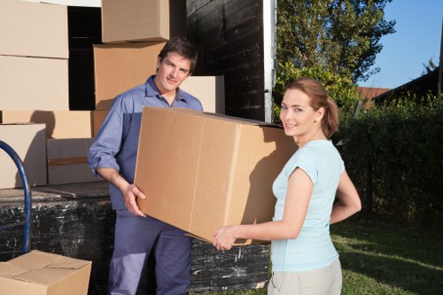 Careful loading of furniture for small removals in Elmpark